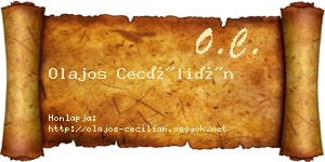 Olajos Cecílián névjegykártya